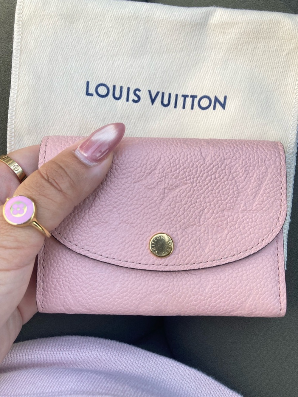 🍒 SOLD 🍒 Louis Vuitton Rosalie Coin Purse in pink like NEW Rose Poudre